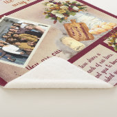 私たちが愛する祖母の写真秋フローラ |文字 シェルパブランケット (3/4)