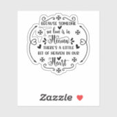 私たちが愛する誰かが天国なので、そこには李がある シール (シート)