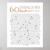 私たちが愛する60の事、70th 80th誕生日 ポスター (正面)