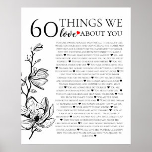 私たちが愛する60の事、70th 80th誕生日 ポスター