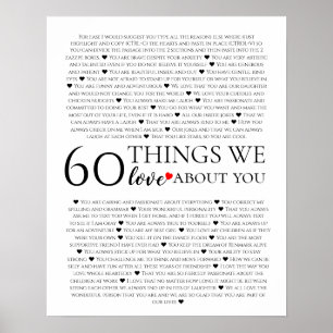 私たちが愛する60の事、70th 80th誕生日 ポスター