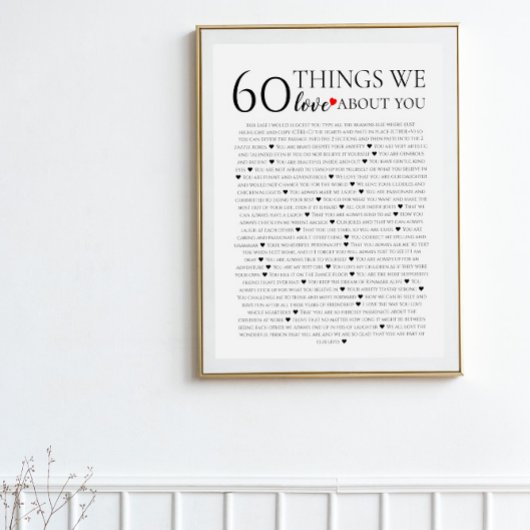 私たちが愛する60の事、70th 80th誕生日 ポスター