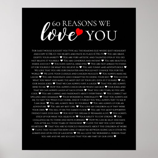 私たちが愛する60th 60th誕生日40th理由 ポスター (正面)