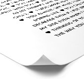 私たちが愛する65件のハート理由 ポスター (角)