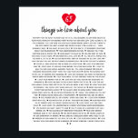 私たちが愛する65件のハート理由 ポスター<br><div class="desc">これはDO IT YOURSELF XXなぜ私たちがあなたを愛しているのかというバラの理由，編集可能な50の理由， 60の誕生日，編集可能な80の誕生日，思い出，愛あなた，ママ，引退あなたがメイン体文字を編集することができる。リンゴ芸術品を気取った有限会社</div>