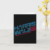 私たちが戦えば勝つ カマラ・ハリス 猫好きのボヘミア人 カード (黄色い花)