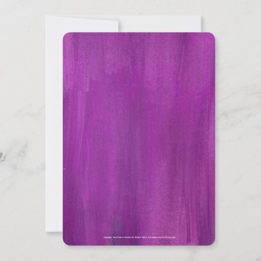 私たちが招待状する前にアートリハーサルのディナーを作る 招待状 (裏面)