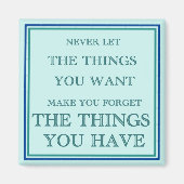 私たちが持っているものに感謝するさま マグネット (正面)