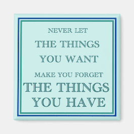 私たちが持っているものに感謝するさま マグネット