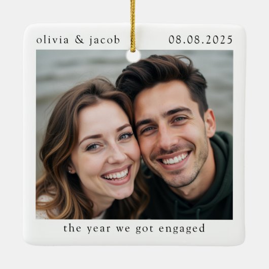 私たちが撮影した得年婚約した セラミックオーナメント (裏面)