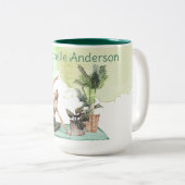 私たちが水聞色のヨガマグ ツートーンマグカップ (正面右)