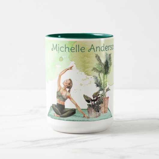 私たちが水聞色のヨガマグ ツートーンマグカップ (中央)