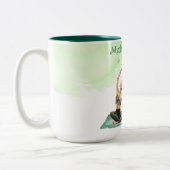 私たちが水聞色のヨガマグ ツートーンマグカップ (左)