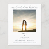 私たちが決めた予算は永遠に写真の日付を保存 (正面)