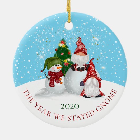 私たちが滞在した年の格言クリスマス セラミックオーナメント (裏面)