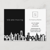 私たちが移動している都市スカイラインのビジネス会社 案内ポストカード (正面)