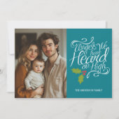 私たちが聞いた天使 – クリスマスお洒落の写真 シーズンカード (正面)