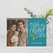 私たちが聞いた天使 – クリスマスお洒落の写真 シーズンカード (スタンド正面)