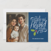 私たちが聞いた天使 – クリスマスお洒落の写真 シーズンカード (正面)