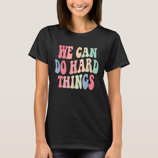 私たちが行うことができる女性懸命 Tシャツ (正面)