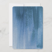 私たちが行う前のブルーグレーのアートリハーサルの夕食 招待状 (裏面)