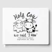 私たちが言った聖牛モーパーソナライズされた ゲストブック (正面)