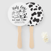 私たちが言った聖牛モーパーソナライズされた ハンドファン (正面&裏面)