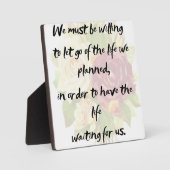 私たちが計画した人生を捨てなさい フォトプラーク (正面)