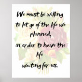 私たちが計画した人生を捨てなさい ポスター (正面)