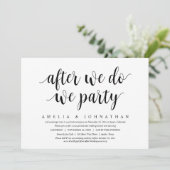 私たちが誓いを交わした後はパーティーをしよう、結婚記念日の食事 招待状 (スタンド正面)