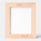 私たちが誕生日レーザーエッチングを愛する50の理由 レーザー彫刻フレーム (正面)