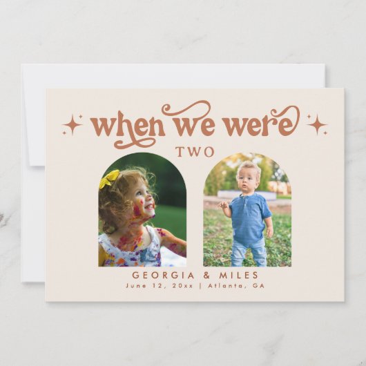 私たちが赤ちゃんだった頃のウェディングテーブルナンバー (正面)