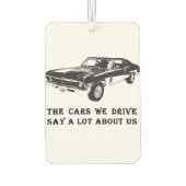 私たちが運転する車は私たちのことをよく言う カーエアーフレッシュナー (裏面)