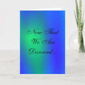 私たちが離婚したカードになった今 カード (正面)