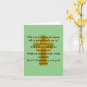 私たちが飲むと酔う - アイルランドの名言 カード (黄色い花)