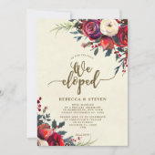 私たちが駆モダンけ落ちしたクリスマスバラ 招待状 (正面)