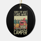 私たちが駐車しようとした間に言ったことをごめんなさい セラミックオーナメント (左)