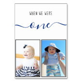 私たちが1人の子供の写真ゲストの名前の後ろに テーブルナンバー (正面)