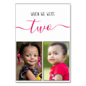 私たちが2人の子供だった時Photo Red Script 結婚's テーブルナンバー (正面)