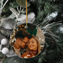 私たちきらめくの初めてのクリスマスのラウンド写真を点灯