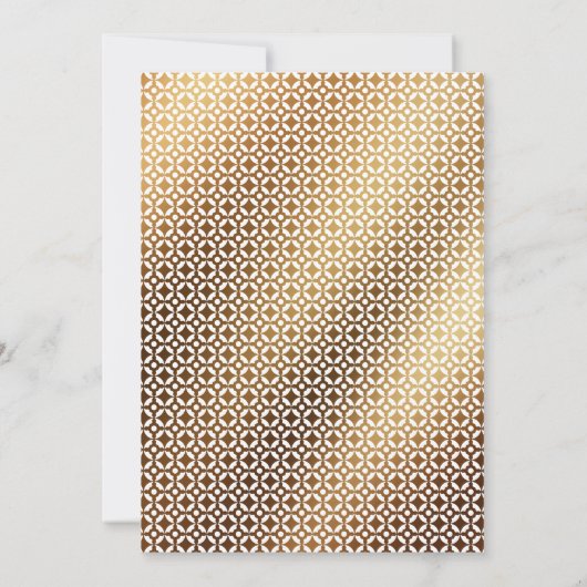 私たちだけで式を挙げました！ ミニマル ゴールド カリグラフィー お祝い 招待状 (裏面)