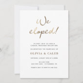 私たちだけで式を挙げました!結婚披露宴のご案内 招待状 (正面)