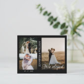 私たちだけで結婚しました フォトコラージュ 結婚発表カード 招待状 (スタンド正面)
