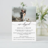 私たちだけで結婚しました 結婚のお知らせ 招待状 (スタンド正面)