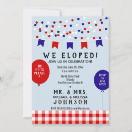 私たちだけで結婚式を挙げた! ピクニックパーティー BBQ バーベキュー ウェディング 招待状