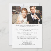 私たちだけで結婚式を挙げました！お祝いしよう 2枚組写真エロープメント 招待状 (裏面)