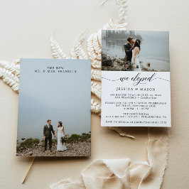 私たちだけで結婚式を挙げました 結婚のお知らせ 招待状
