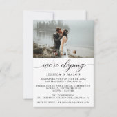 私たちだけで結婚式を挙げました　結婚報告 招待状 (正面)