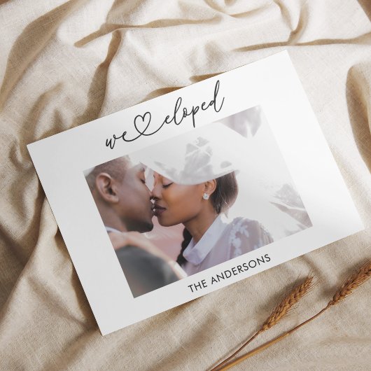 私たちだけで結婚式を挙げました 結婚式のご報告QRコード付き 案内状