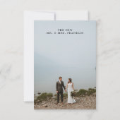 私たちだけで結婚式を挙げました 結婚式場での挙式案内 招待状 (裏面)